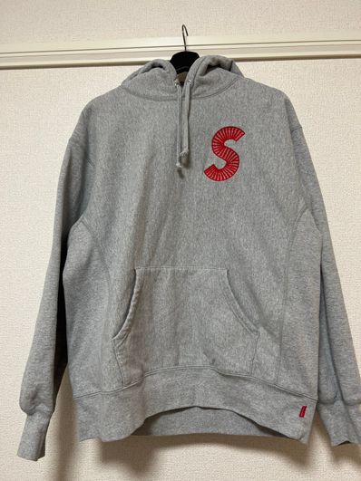 Supreme S Logo Hooded Sweatshirt "Heather Grey" (20FW)