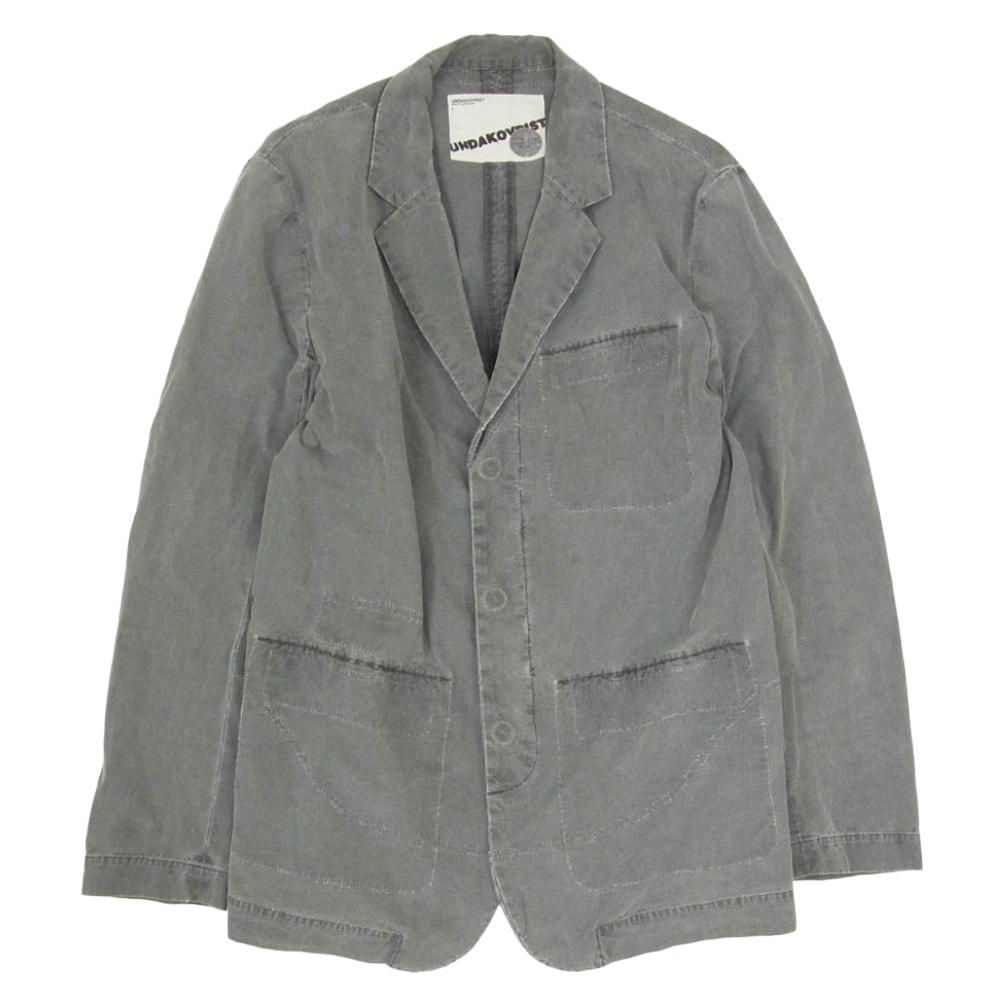 UNDERCOVER アンダーカバー 99SS G200 RELIEF期 TAILORED JACKET archive アーカイブ リップストップ テーラード ジャケット グレー系 L【中古】