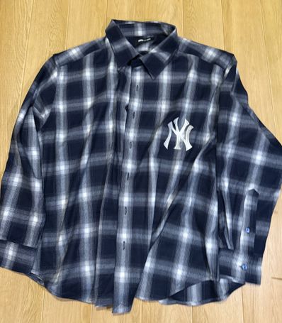 WIND AND SEA x MLB Check Shirt "Yankees"