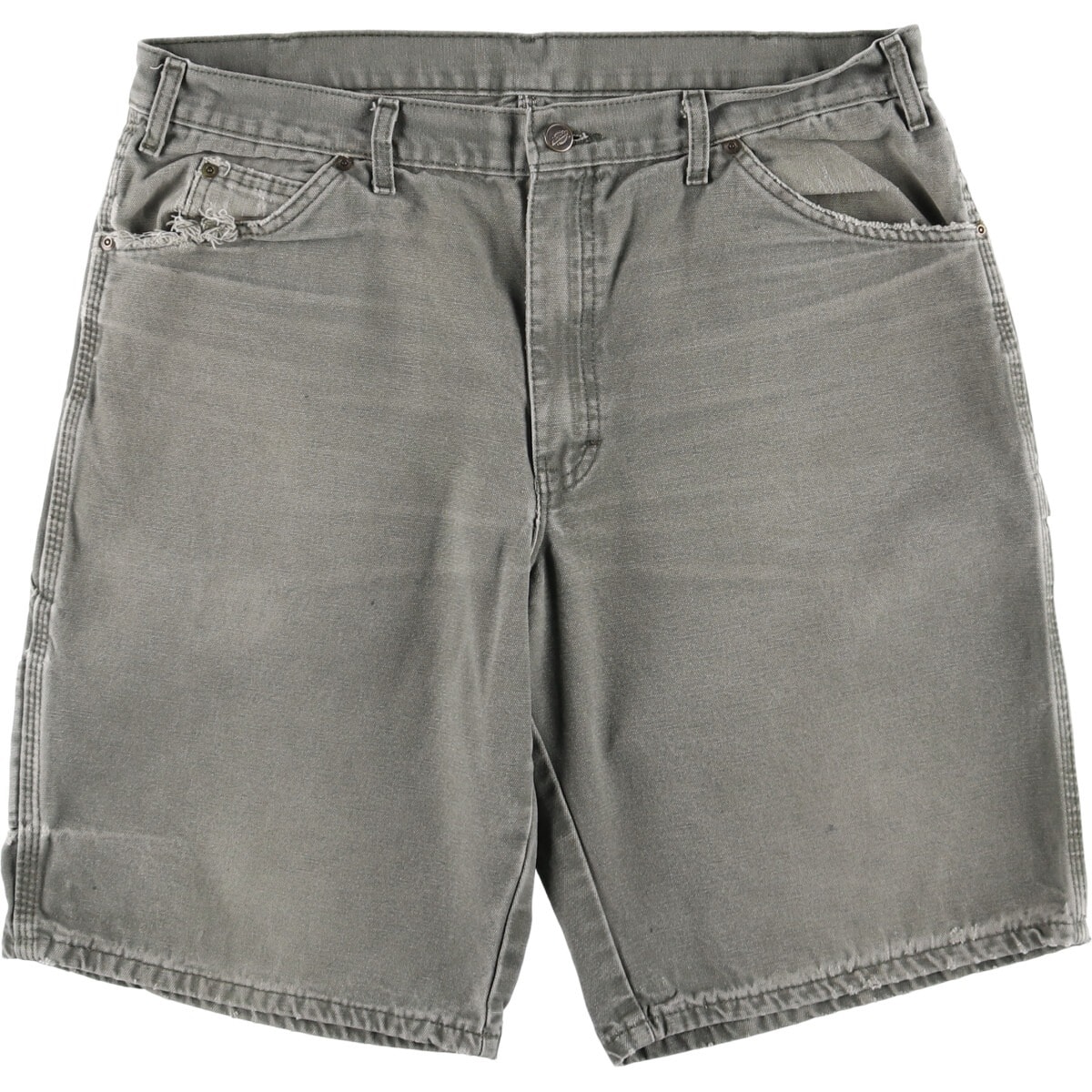 古着 ビッグサイズ ディッキーズ Dickies ロゴパッチ ダック地ペインターショーツ ハーフパンツ メンズw37相当/eaa572838