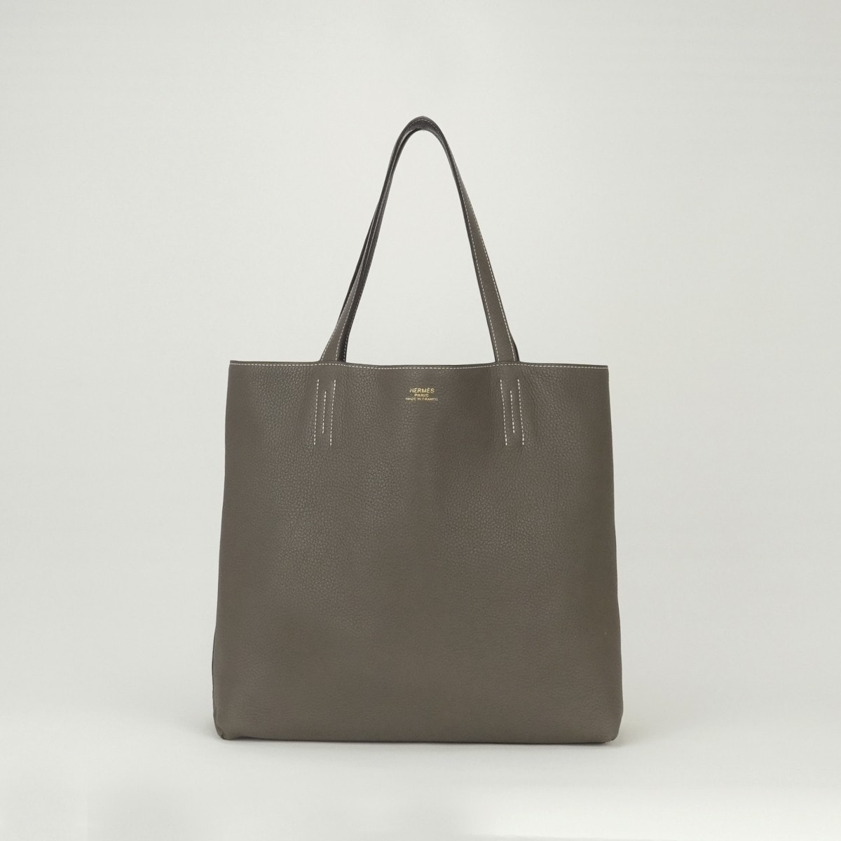 エルメス HERMES ドゥブルセンス36 ドゥブルセンス 36 ドゥブルサンス36 バッグ トートバッグ トリヨンクレマンス ブルーニュイ Bleunuit エトゥープ Etoupe ブルー Blue グレー Gray 青 灰 ハンドバッグ