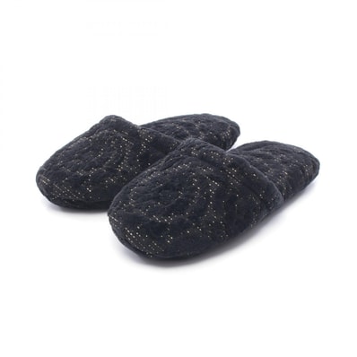 ヴェルサーチ VERSACE BATH SLIPPERS BAROCCO バロッコ サンダル 靴 コットン レディース ブラック系 / ゴールド系 ZSLB000081A08851 1E8 【新品】