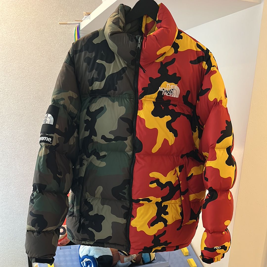 Supreme x The North Face Split Nuptse Jacket "Camo"