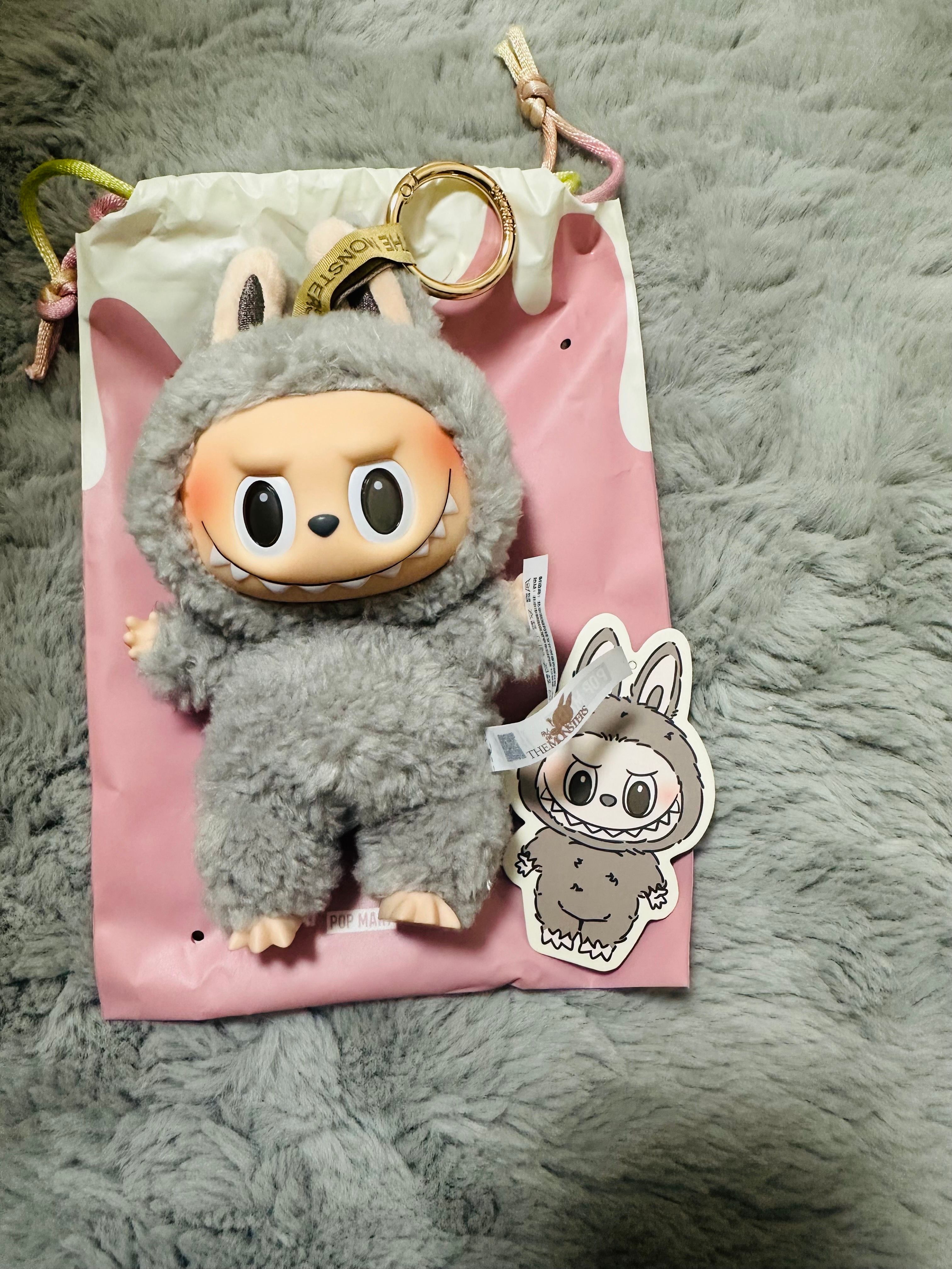 POP MART THE MONSTERS (LABUBU) Exciting Macaron Plush Series SESAME BEAN