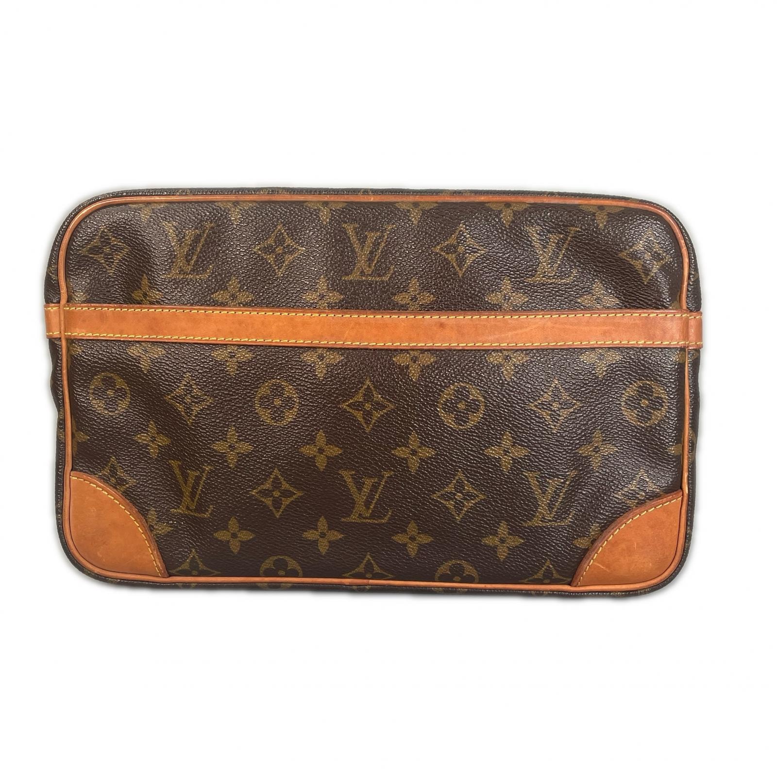 LOUIS VUITTON ルイ・ヴィトン コンピエーニュ28  M51845 セカンドバッグ モノグラムキャンバス ブラウン ユニセックス【中古】