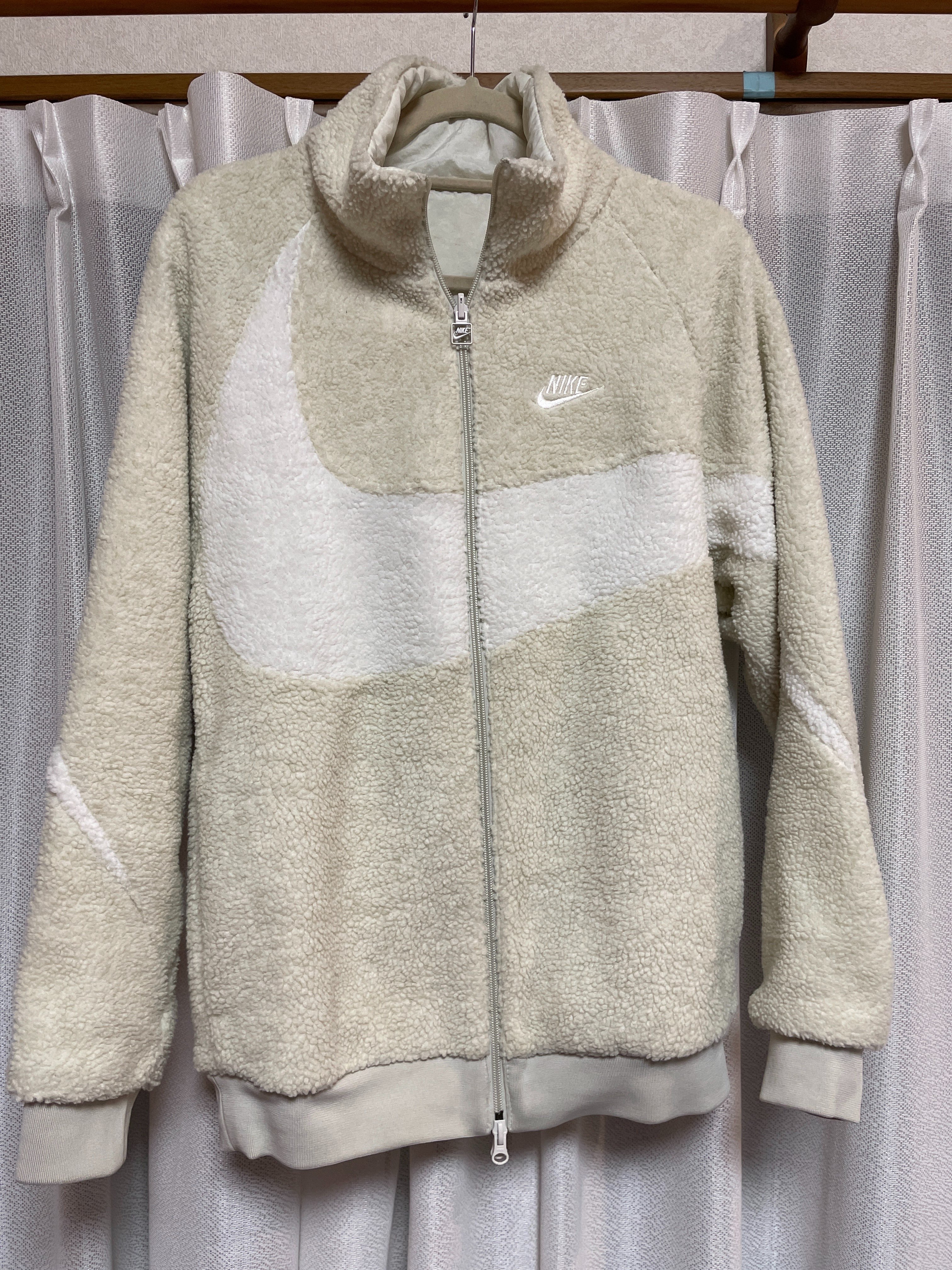 Nike Big Swoosh Boa Jacket "Light Bone/Sail"