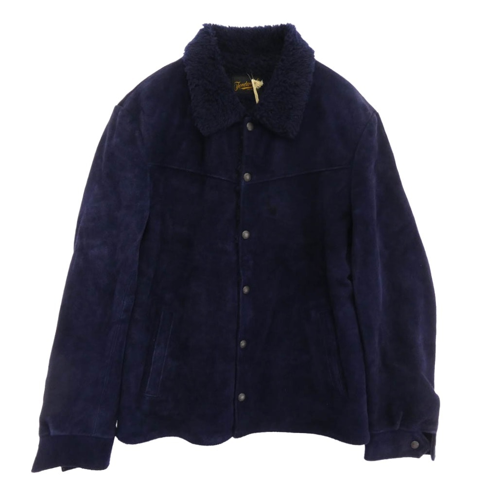 TENDERLOIN テンダーロイン ジャケット T-SADDLE SUEDE JKT サドル スエードレザー ジャケット ネイビー ネイビー系 M【中古】
