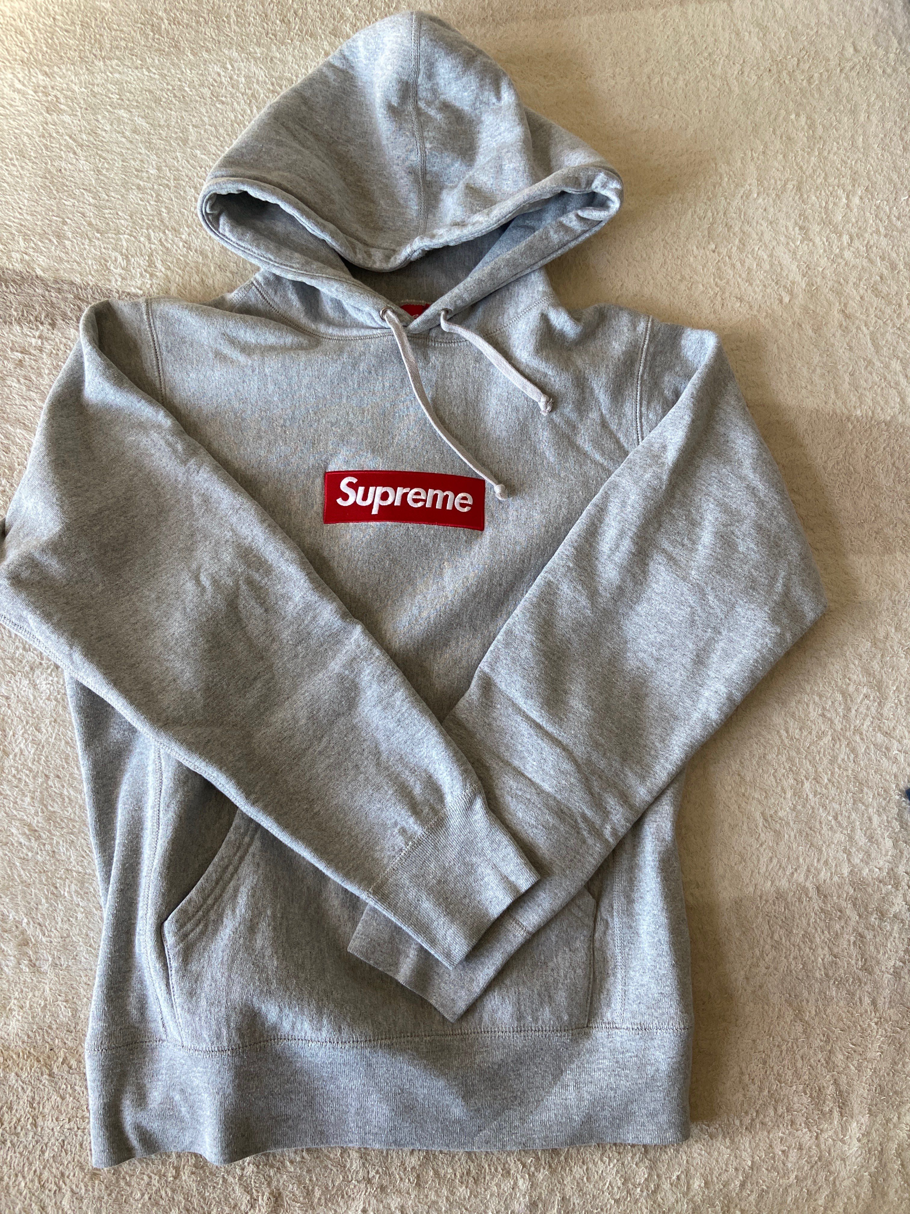 Supreme Box Logo Hooded Sweatshirt "Grey" (14FW)