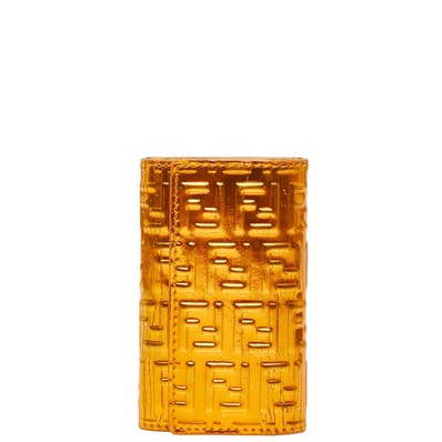 フェンディ ズッキーノ キーケース 6連 8AP002 オレンジ レザー レディース FENDI 中古