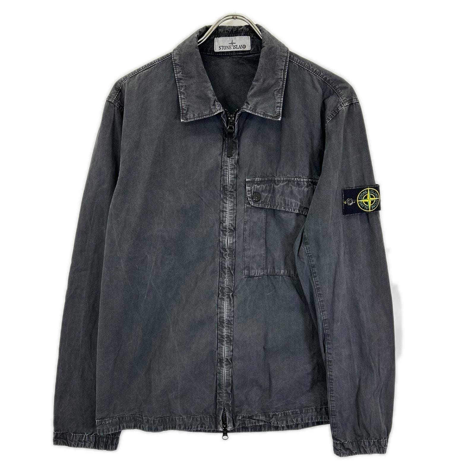 ストーンアイランド 8015119WN 24SS OLD EFFECT BRUSHED COTTON OVERSHIRT M