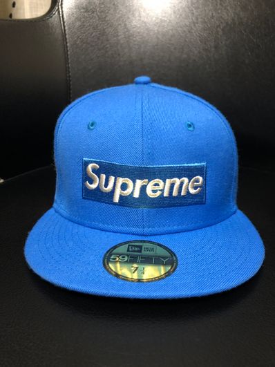 Supreme $1M Metallic Box Logo New Era® "Blue"