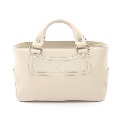 セリーヌ CELINE ブギーバッグ ハンドバッグ バッグ レザー レディース ホワイト系 【中古】