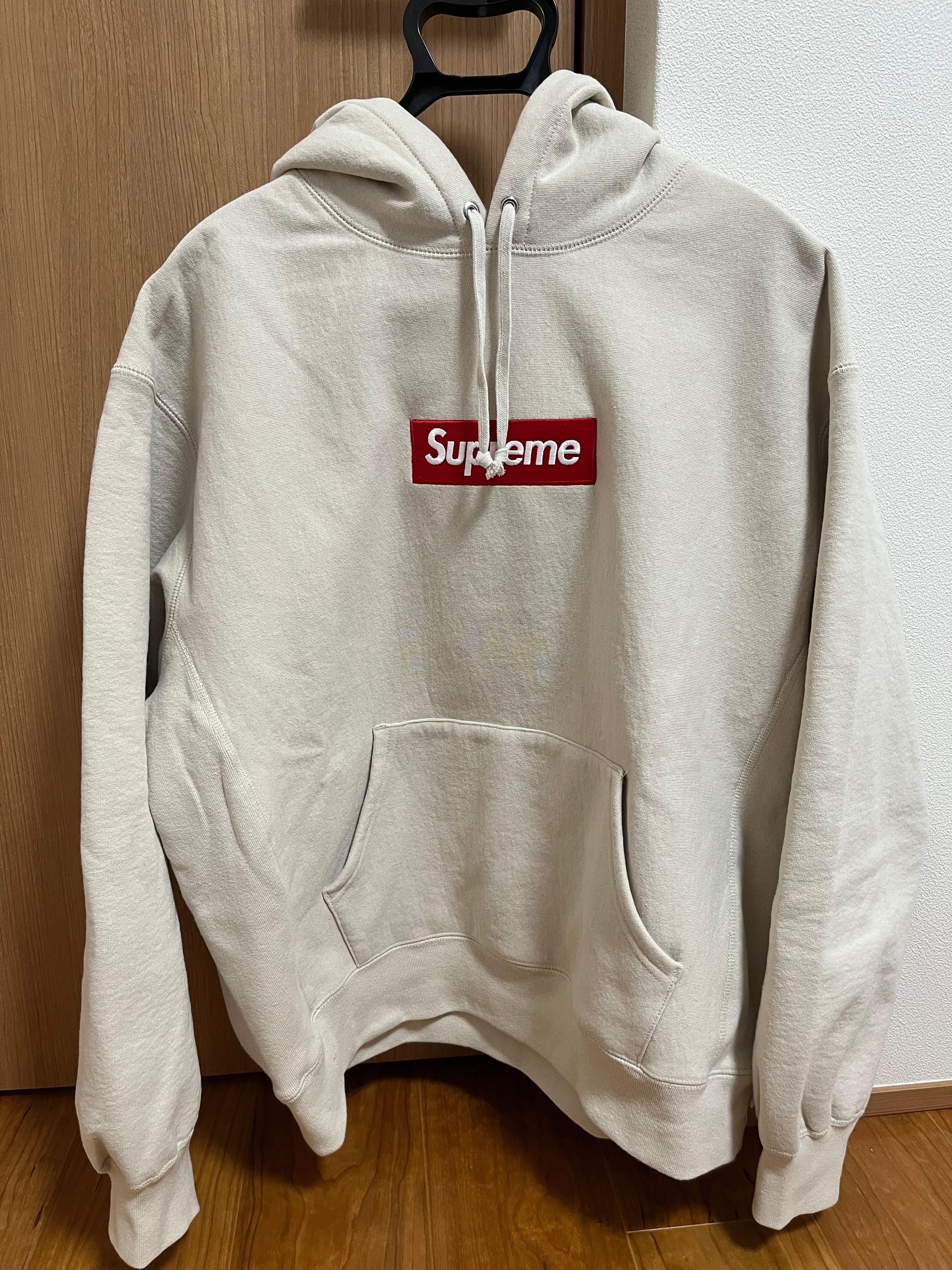 Supreme Box Logo Hooded Sweatshirt "Stone" (24FW)