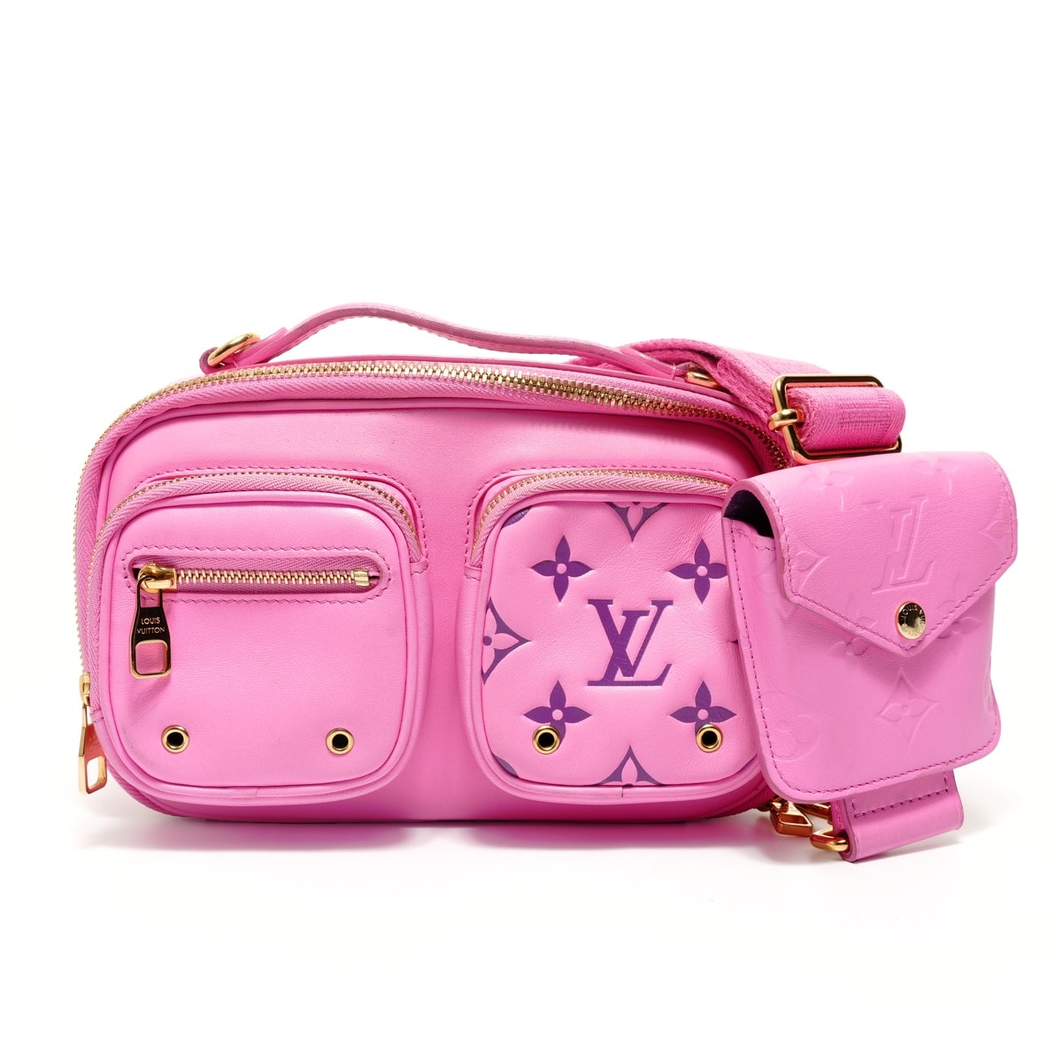E (全体的に状態が悪い)】ヴィトン LV ユーティリティ クロスボディ