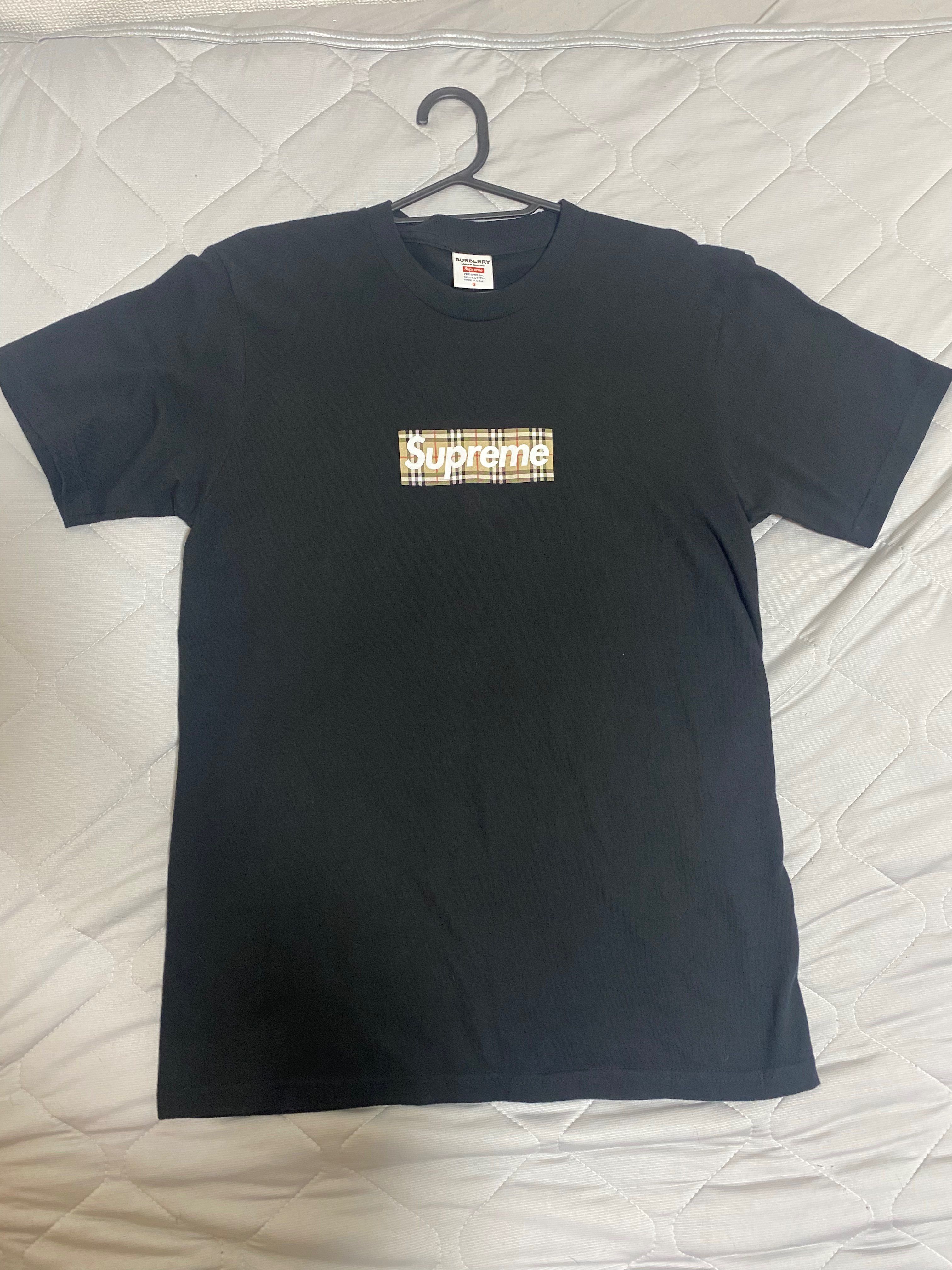 Supreme / Burberry Box Logo Tee "Black"