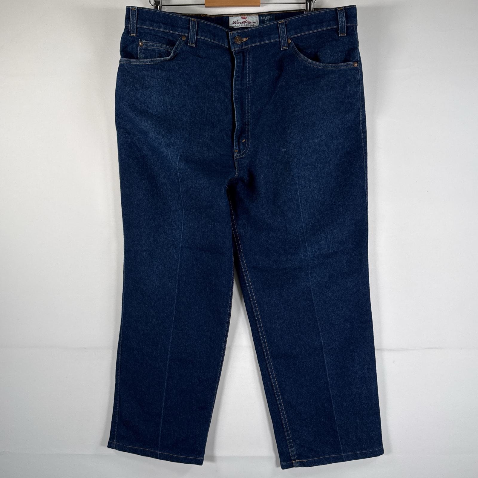 古着 90's/90年代 ヴィンテージ リーバイス Levi's USA製 デニムパンツ 540 テーパード ストレッチ インディゴ センタープレス  ブルー メンズ