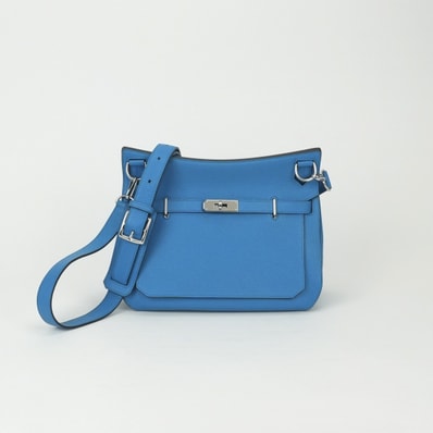 エルメス HERMES ジプシエール28 バッグ ショルダーバッグ トリヨンクレマンス ブルーザンジバル Bluezanzibar ブルー Blue 青 シルバー金具