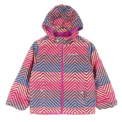 Columbia コロンビア 総柄 長袖 中綿ジャケット XXS ピンク系