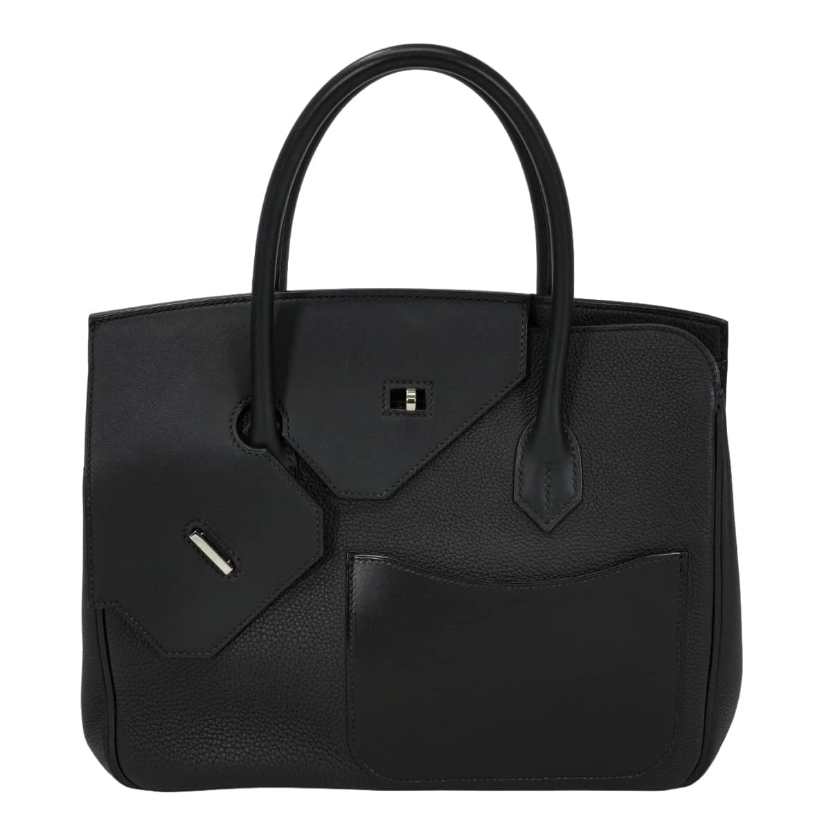 2022年 秋冬 限定 HERMES エルメス ハンドバッグ バーキン30 無秩序 黒 (ブラック) スイフト/トゴ/ヴァッシュハンター シルバー金具 U刻印 SAランク【中古】