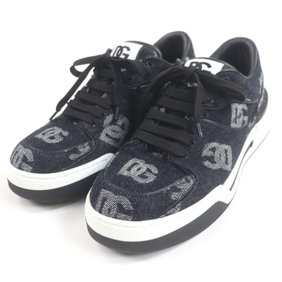 極美品 ドルチェ&ガッバーナ
ローカットスニーカー インディゴブルー メンズ 9