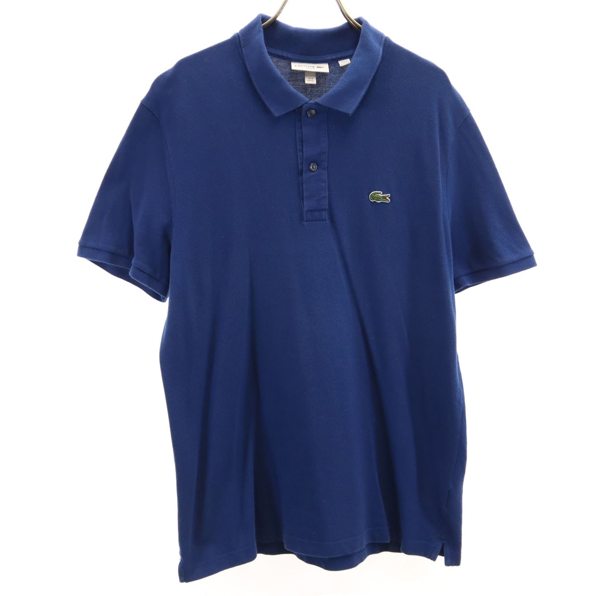 LACOSTE ラコステ 半袖 ポロシャツ XL ブルー系 鹿の子地