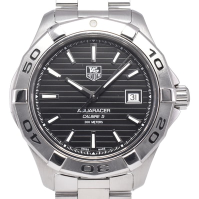 タグホイヤー TAG HEUER WAP2010 アクアレーサー キャリバー5 ブラック 自動巻き メンズ 良品 腕時計 R#149116