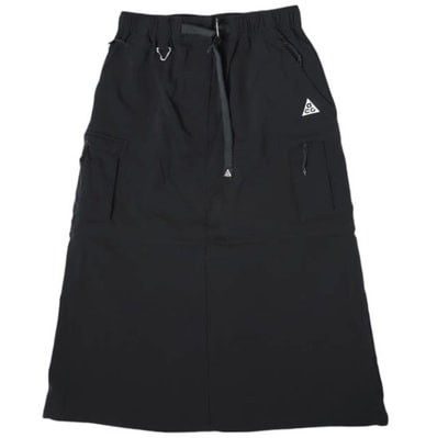 NIKE ACG ナイキ エーシージー WMNS ACG SMITH SUMMIT ZIP OFF SKIRT 2WAY スミスサミットジップオフスカート FN1970-010 L BLACK ボトムス g27449