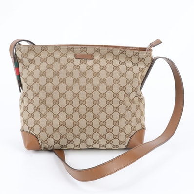 ■美品 グッチ GGキャンバス 337598 ショルダーバッグ
