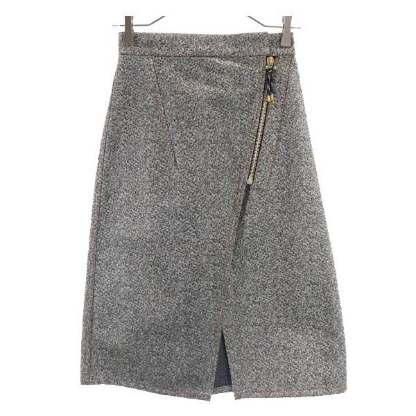 ACNE STUDIOS アクネストゥディオズ ミディ丈 ラップスカート 32 グレー系