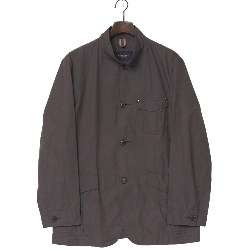 BURBERRY バーバリー ジャケット サイズL ストライプ スタンドカラー 玉虫 ブランド古着【中古】20261003/RB1165