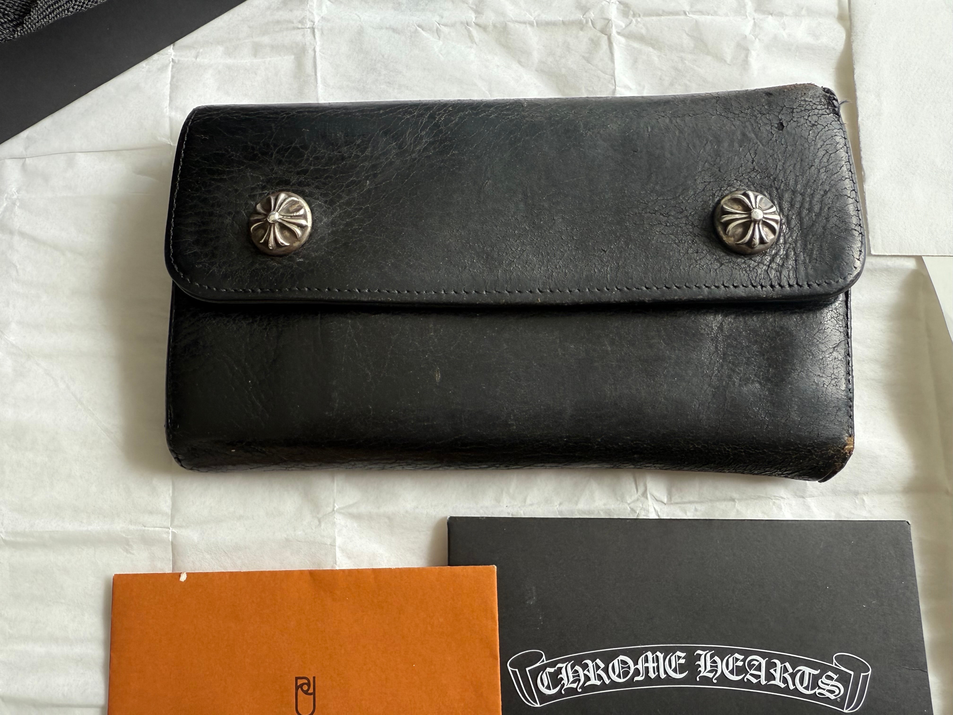 正規品!CHROME HEARTS クロムハーツ ウェーブ WAVE ウォレット 財布