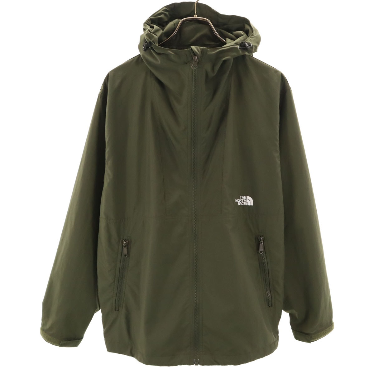 THE NORTH FACE ノースフェイス コンパクト ジャケット M カーキ NP72230 アウトドア 収納袋付き