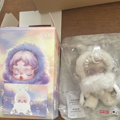 POP MART SKULLPANDA L'impressionnisme Series Plush Doll Mist