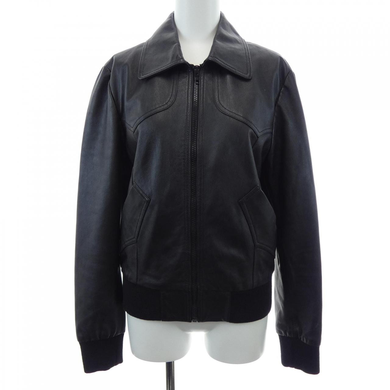C (やや傷や汚れあり)】セリーヌ CELINE 2E437291D レザージャケットの