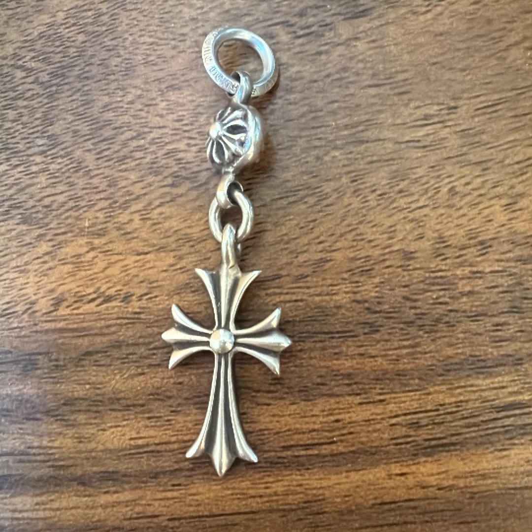 Chrome Hearts 1 Ball Tiny CH Cross Charm "Silver"