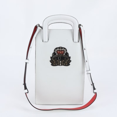 ■美品 クリスチャンルブタントリックトラック エンブレムショルダーバッグ