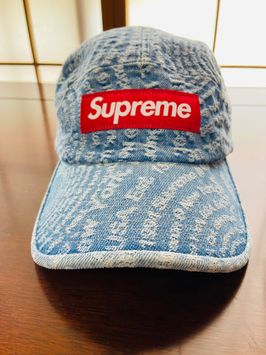 Supreme Circles Jacquard Denim Camp Cap