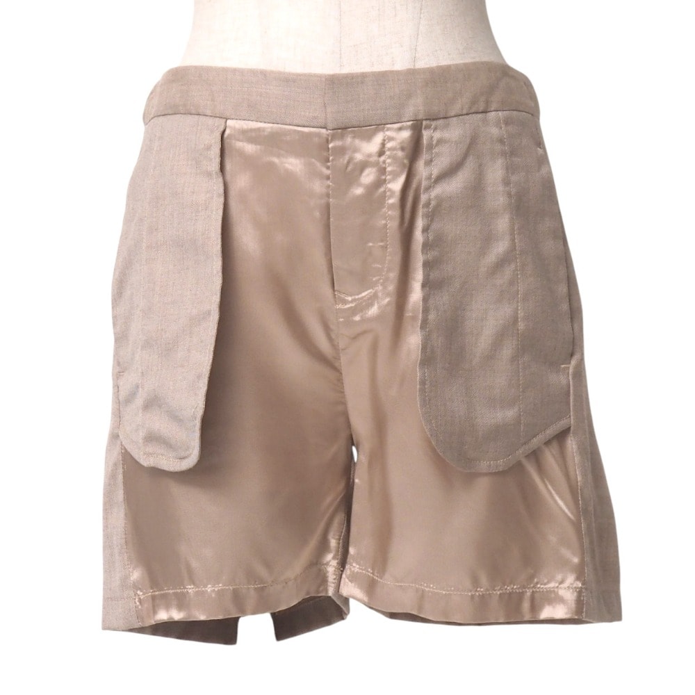 mm6 maison margiela エムエムシックス メゾン マルジェラ ショートパンツ サイズ38 異素材切替 イタリア製 ブランド古着【中古】20250808/RA5752