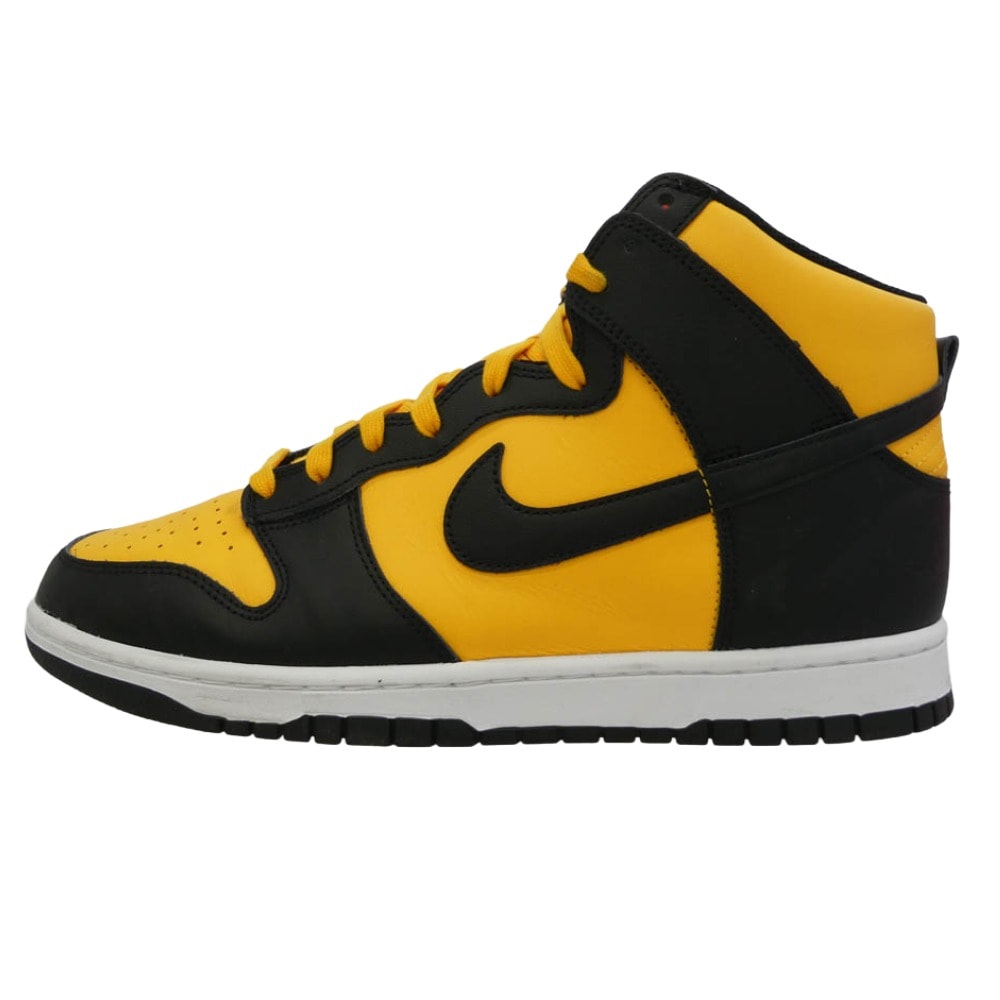NIKE ナイキ スニーカー DD1399-700 DUNK HI RETRO ダンク ハイ レトロ ハイカット スニーカー イエロー系 ブラック系 29cm【中古】