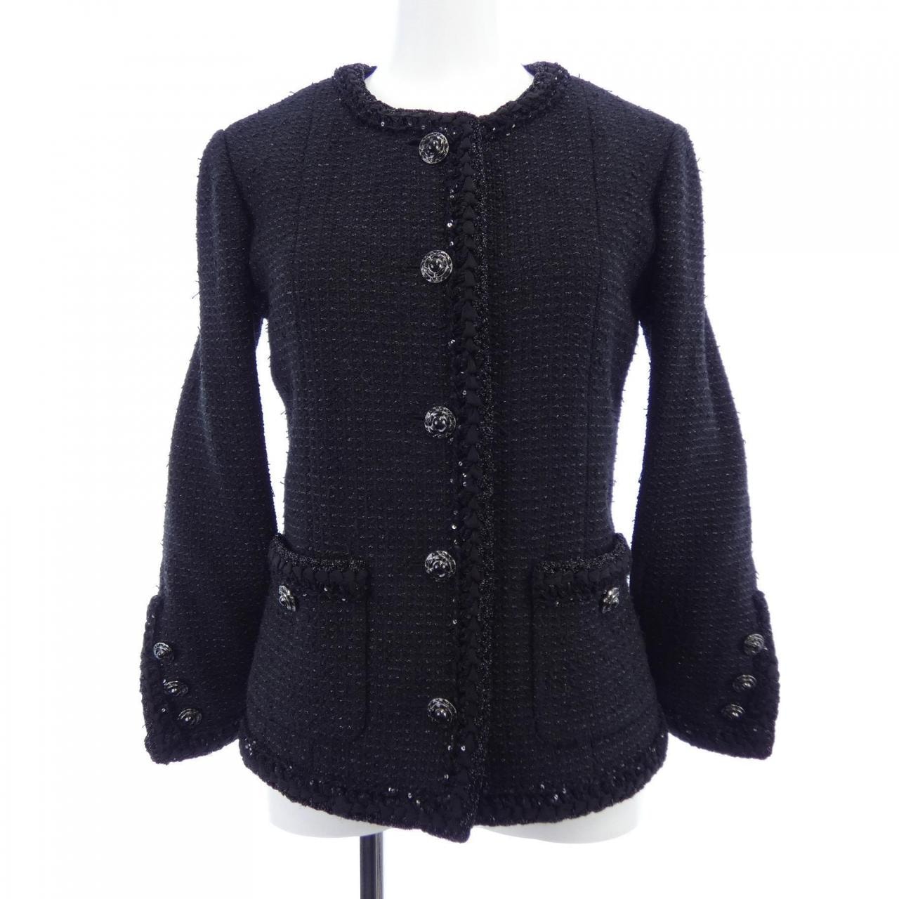 シャネル CHANEL LOOK19 P79349V71607 25S ノーカラージャケット