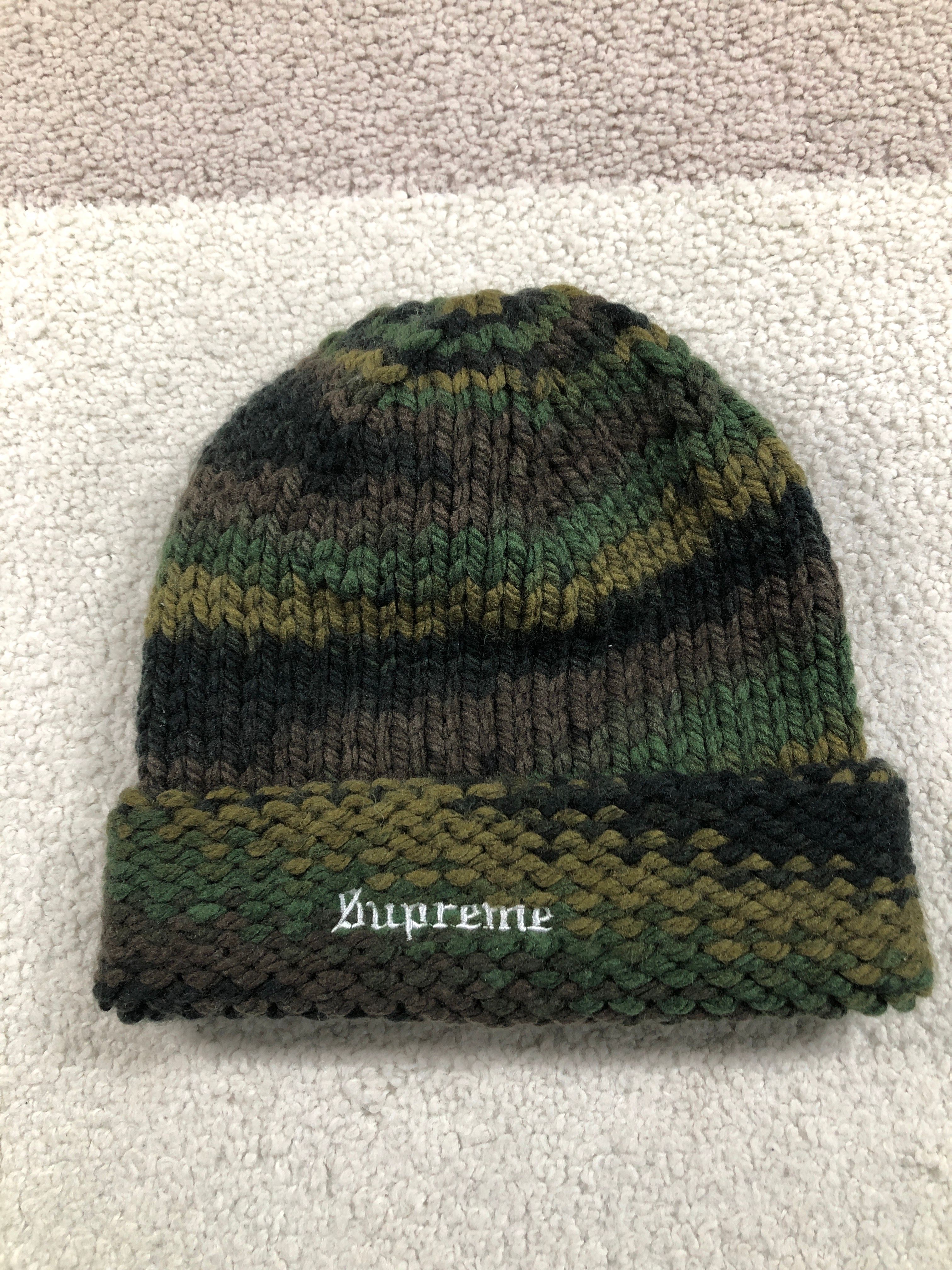 Supreme Gradient Spacedye Beanie "Olive"