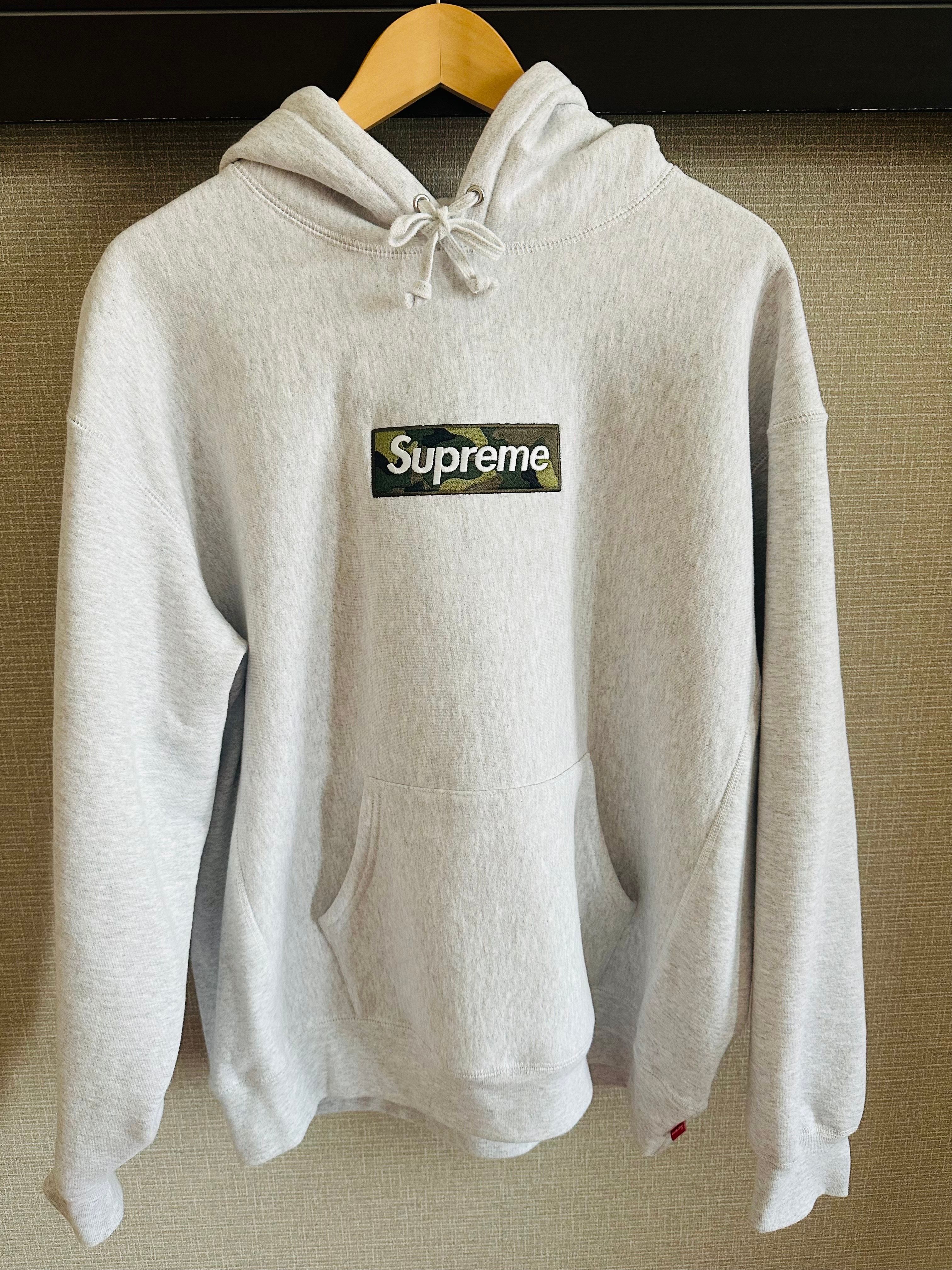 Supreme Box Logo Hooded Sweatshirt "Ash Grey" (23FW)