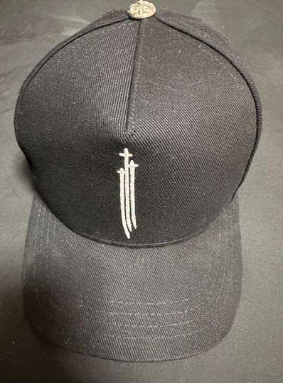 Chrome Hearts Baseball Cap RS 3 Cross "Black/White"
