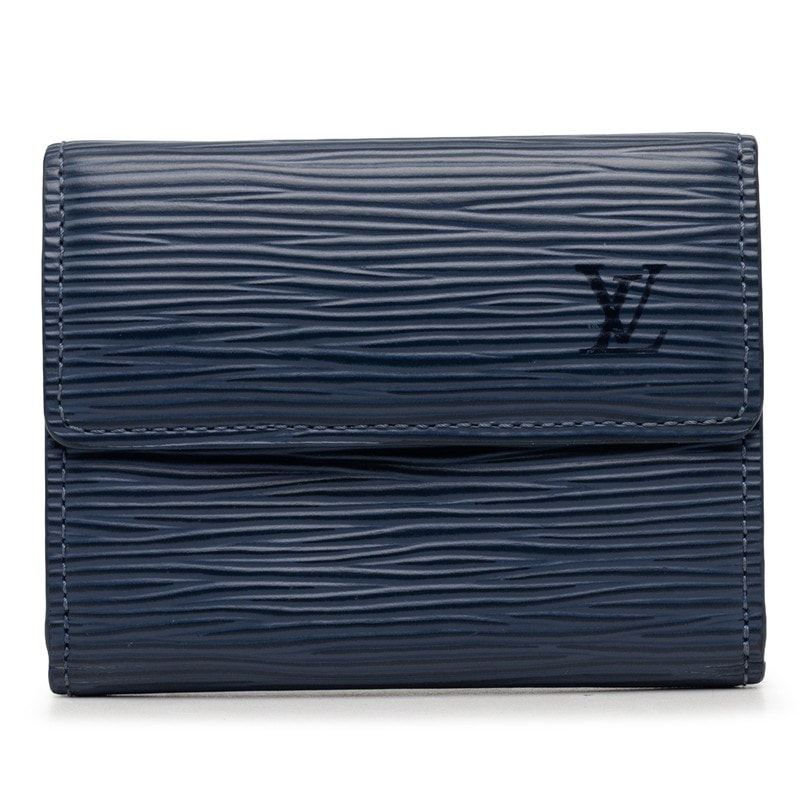 ルイ ヴィトン エピ ラドロー コインケース カードケース M6330G ミルティーユ ブルー レザー レディース LOUIS VUITTON 【中古】
