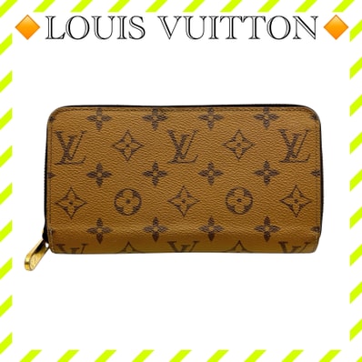 良品 ルイヴィトン M82444 モノグラムリバース ジッピーウォレット 長財布