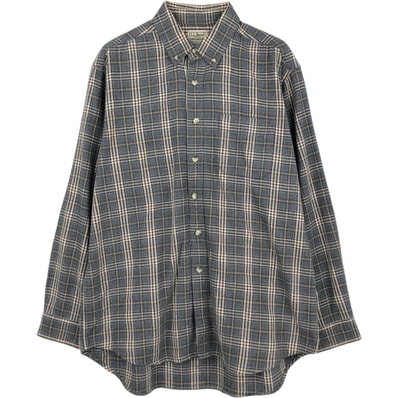 古着 90~00年代 エルエルビーン L.L.Bean 長袖 ボタンダウン フランネルチェックシャツ メンズL相当 ヴィンテージ/eaa666137