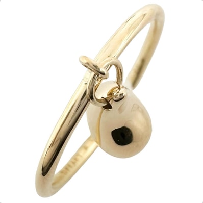 美品 TIFFANY&Co. ティファニー ティアドロップ リング・指輪 750/K18ゴールド ゴールド レディース 8.5号【中古】