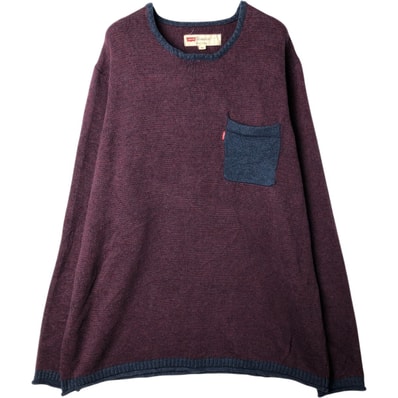 古着 リーバイス Levi's コットンニットセーター メンズXL相当/eaa627558
