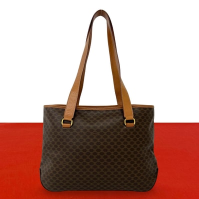 CELINE セリーヌ マカダム レザー PVC トートバッグ ブラウン
16751