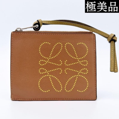 【極美品】LOEWE ロエベ アナグラム コインカードホルダー フラグメントケース コンパクトウォレット C500037X01